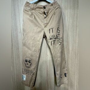 Nununu designer pants , size 6-7y